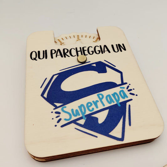 Disco Orario Papà in legno personalizzato