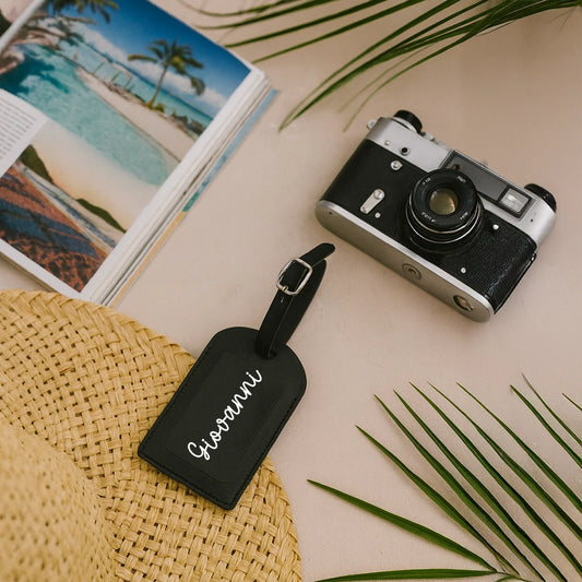 Etichetta per bagagli in pelle PU