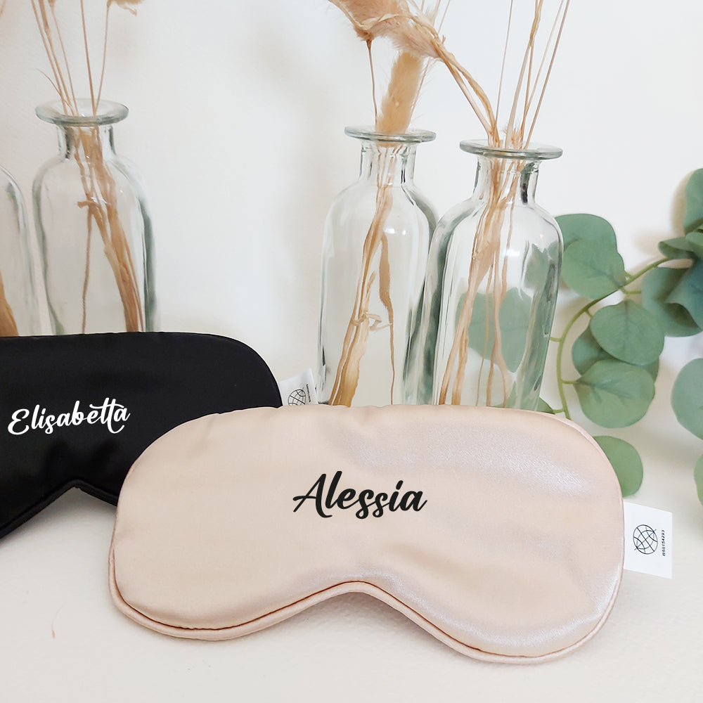 mascherina notte raso personalizzata