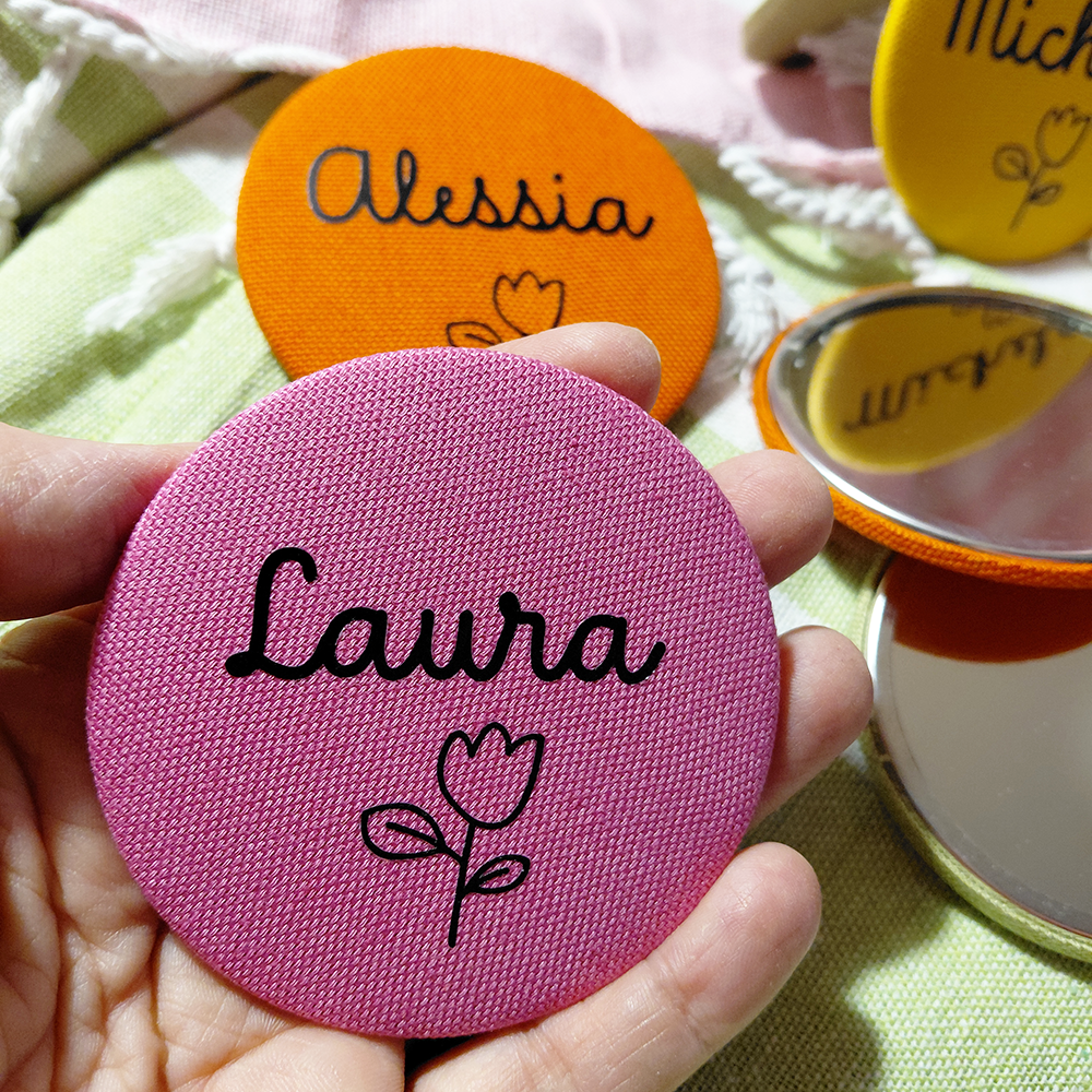specchietto personalizzato, idee regalo, specchietto tondo