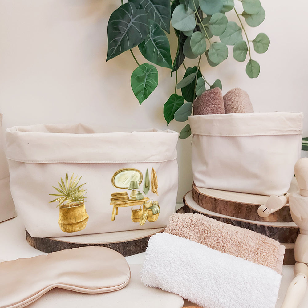 Cestino Multiuso in Canvas LARGE personalizzato