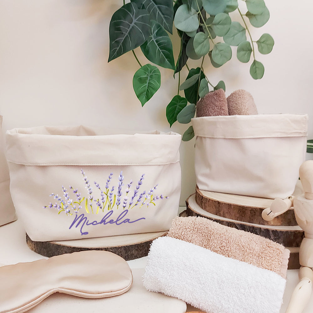 Cestino Multiuso in Canvas LARGE personalizzato