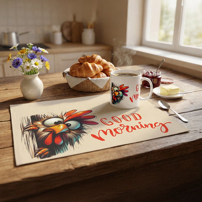 Combo colazione: mug + tovaglietta Good Morning