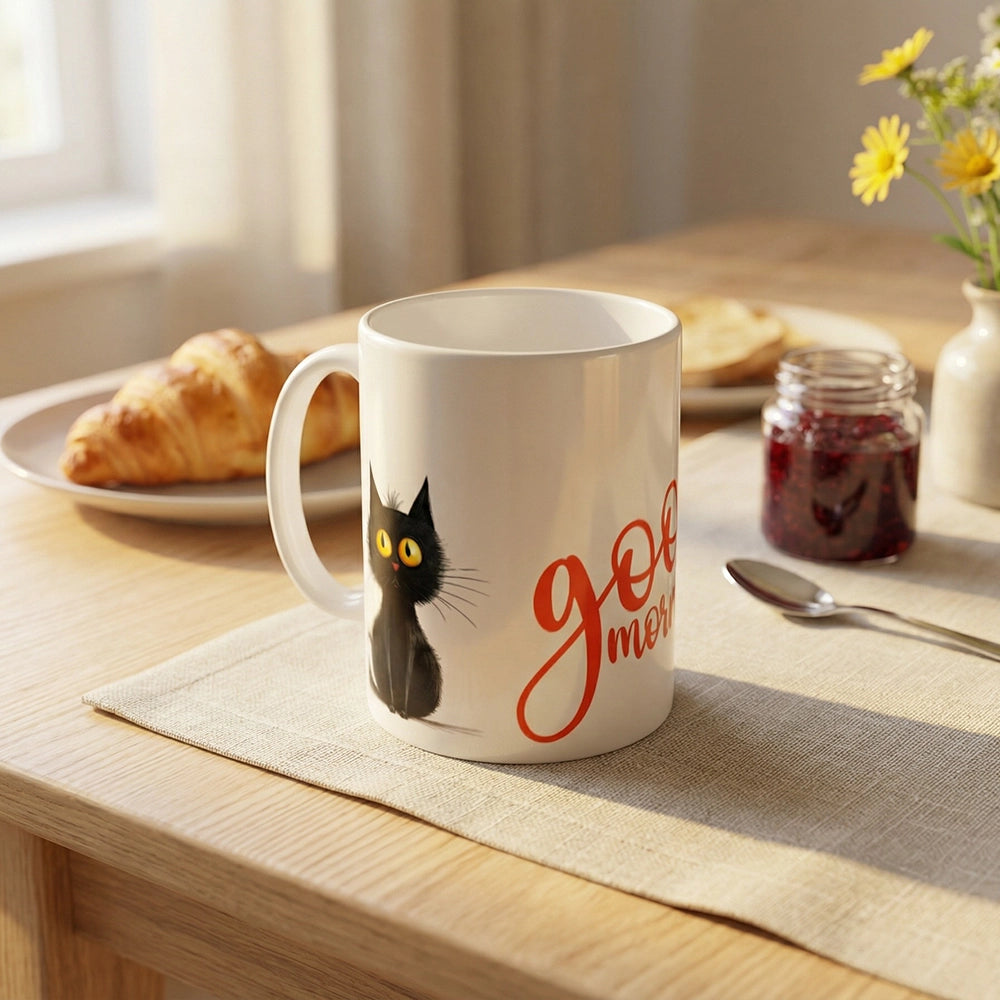 Mug Good Morning in ambientazione colazione