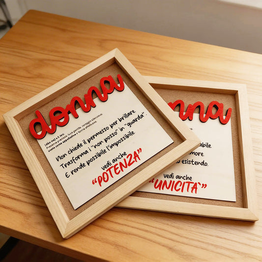 Cornice “Donna”– Un pensiero che resta