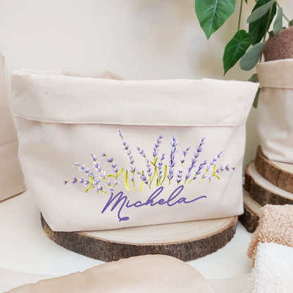 Cestino Multiuso in Canvas LARGE personalizzato