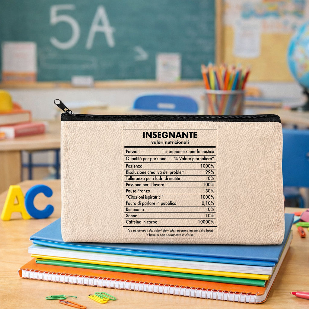 astuccio maestra valori nutrizionali idea regalo originale