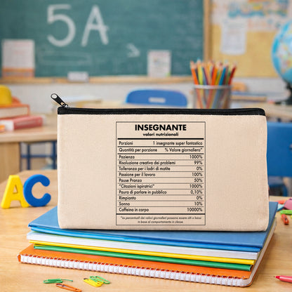 astuccio maestra valori nutrizionali idea regalo originale