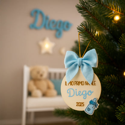 Pallina “Il mio primo Natale” 🎀  Personalizzata con nome