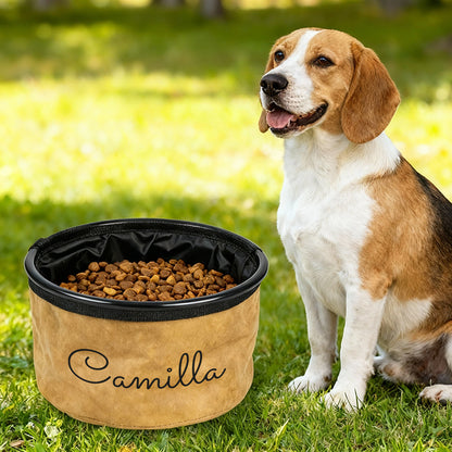 Ciotola pieghevole per amici pelosi