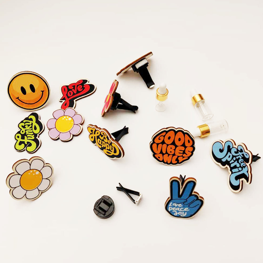 Profumatore auto in legno con clip