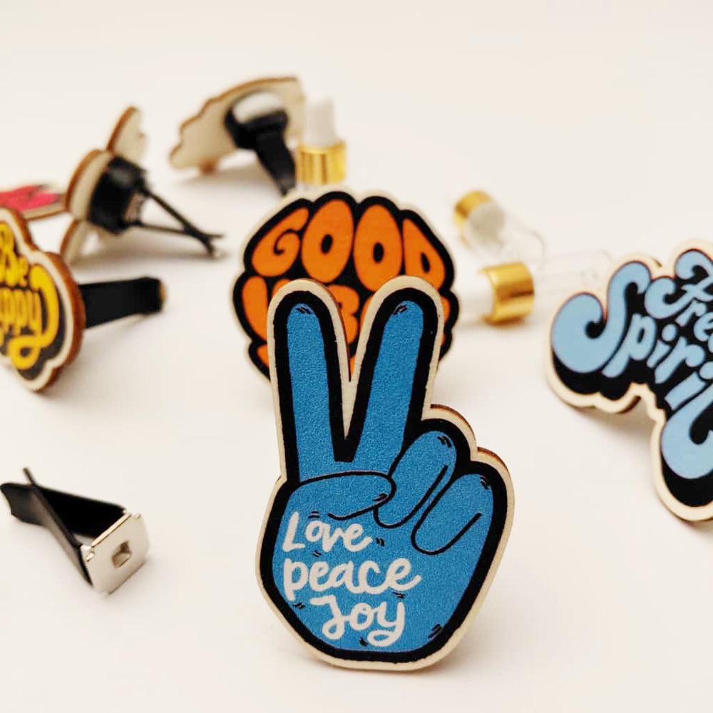 Profumatore auto in legno con clip