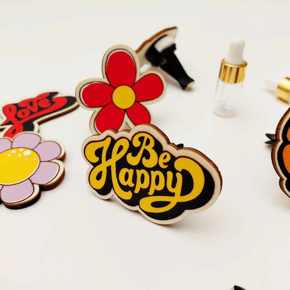 Profumatore auto in legno con clip