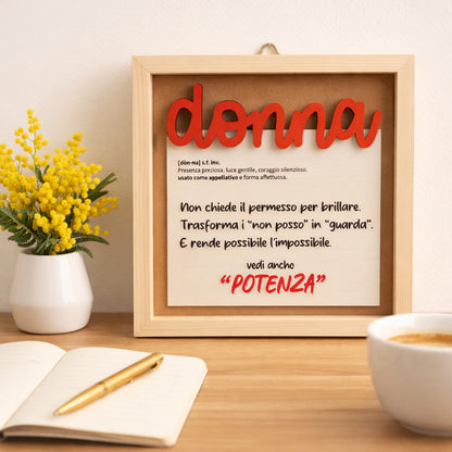 Cornice “Donna”– Un pensiero che resta