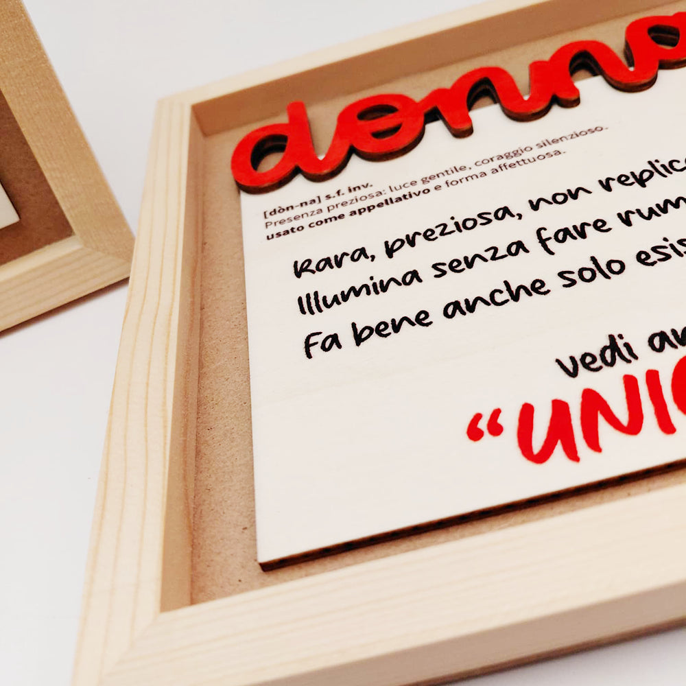 Cornice “Donna”– Un pensiero che resta