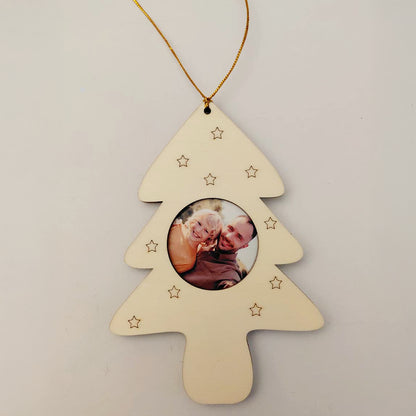 Cornice foto in legno natalizia