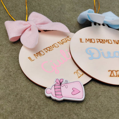 Pallina “Il mio primo Natale” 🎀  Personalizzata con nome