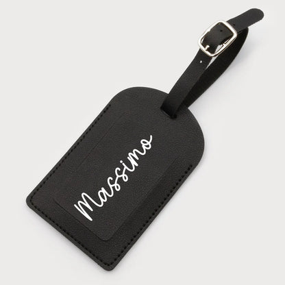 Etichetta per bagagli in pelle PU