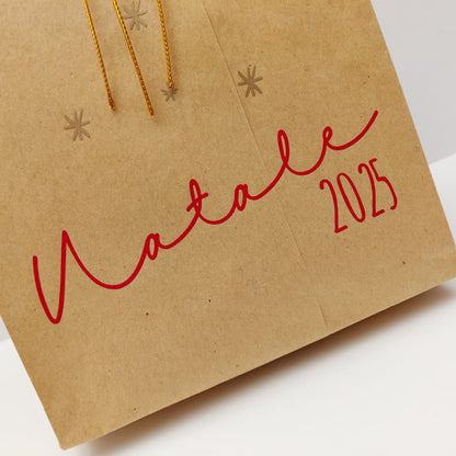 Biglietto di Auguri in Legno “Buon Natale 2025” – Con Mini Tavoletta di Cioccolato