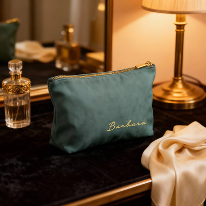pochette in velluto personalizzata
