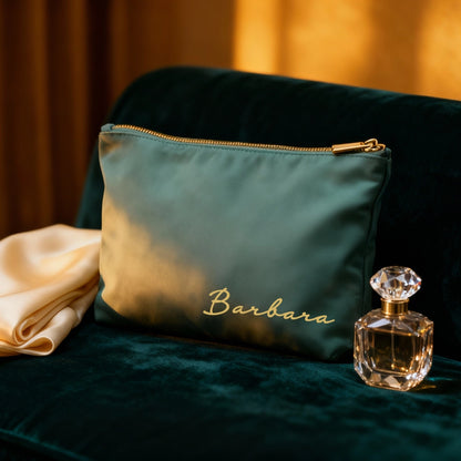 pochette in velluto personalizzata