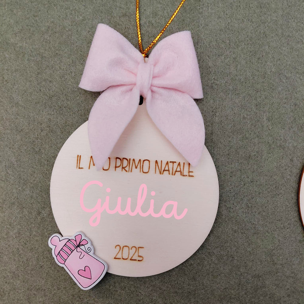Pallina “Il mio primo Natale” 🎀  Personalizzata con nome
