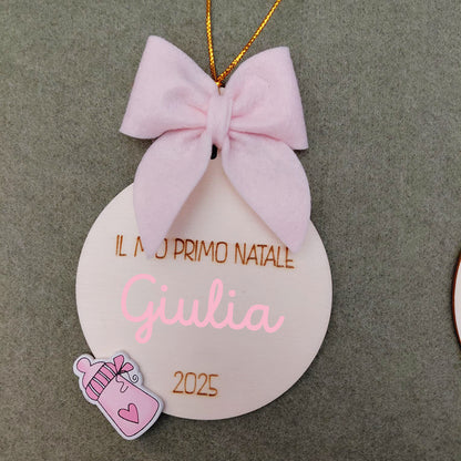 Pallina “Il mio primo Natale” 🎀  Personalizzata con nome