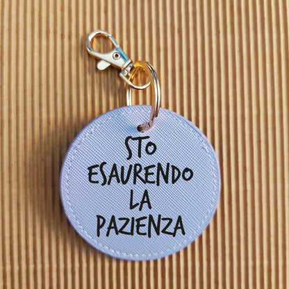 portachiavi cuore in similpelle personalizzato con nome