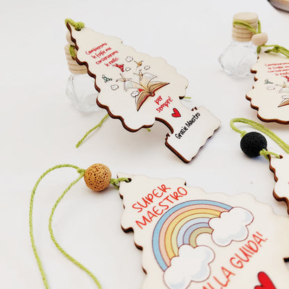 MAGICTREE maestra in legno con grafica Super Maestra alla guida