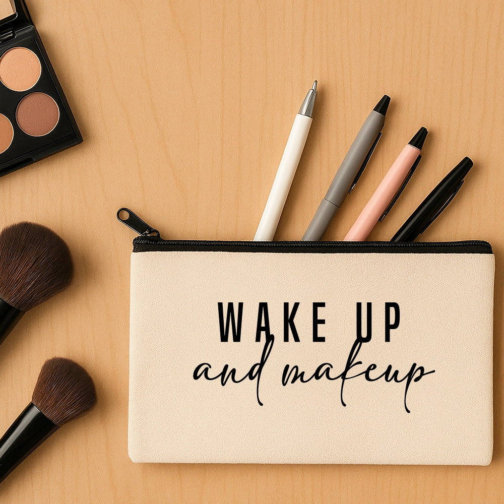 astuccio pochette in canvas personalizzato