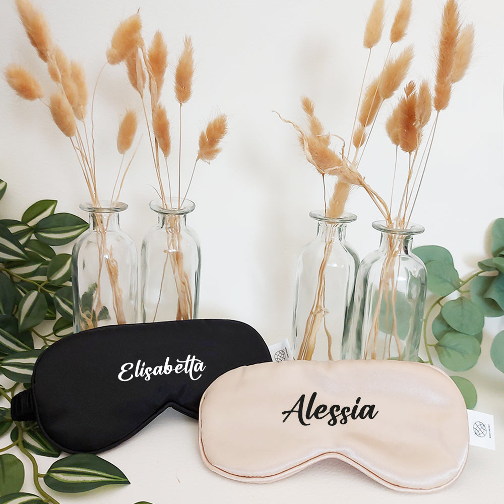 mascherina notte raso personalizzata