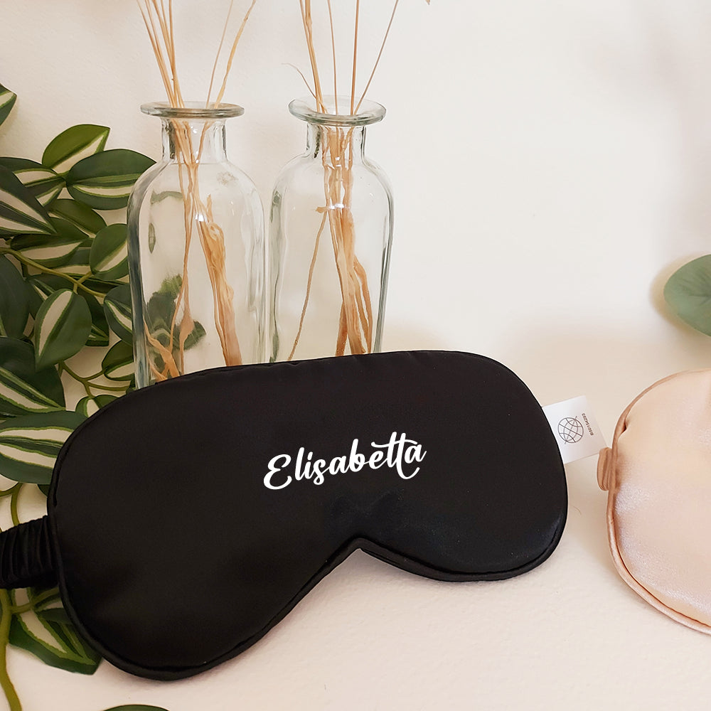 mascherina notte raso personalizzata