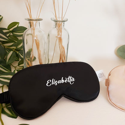 mascherina notte raso personalizzata