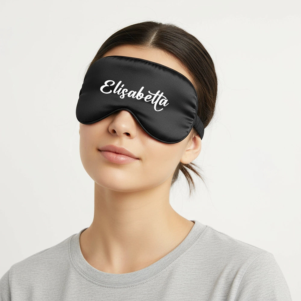 mascherina notte raso personalizzata