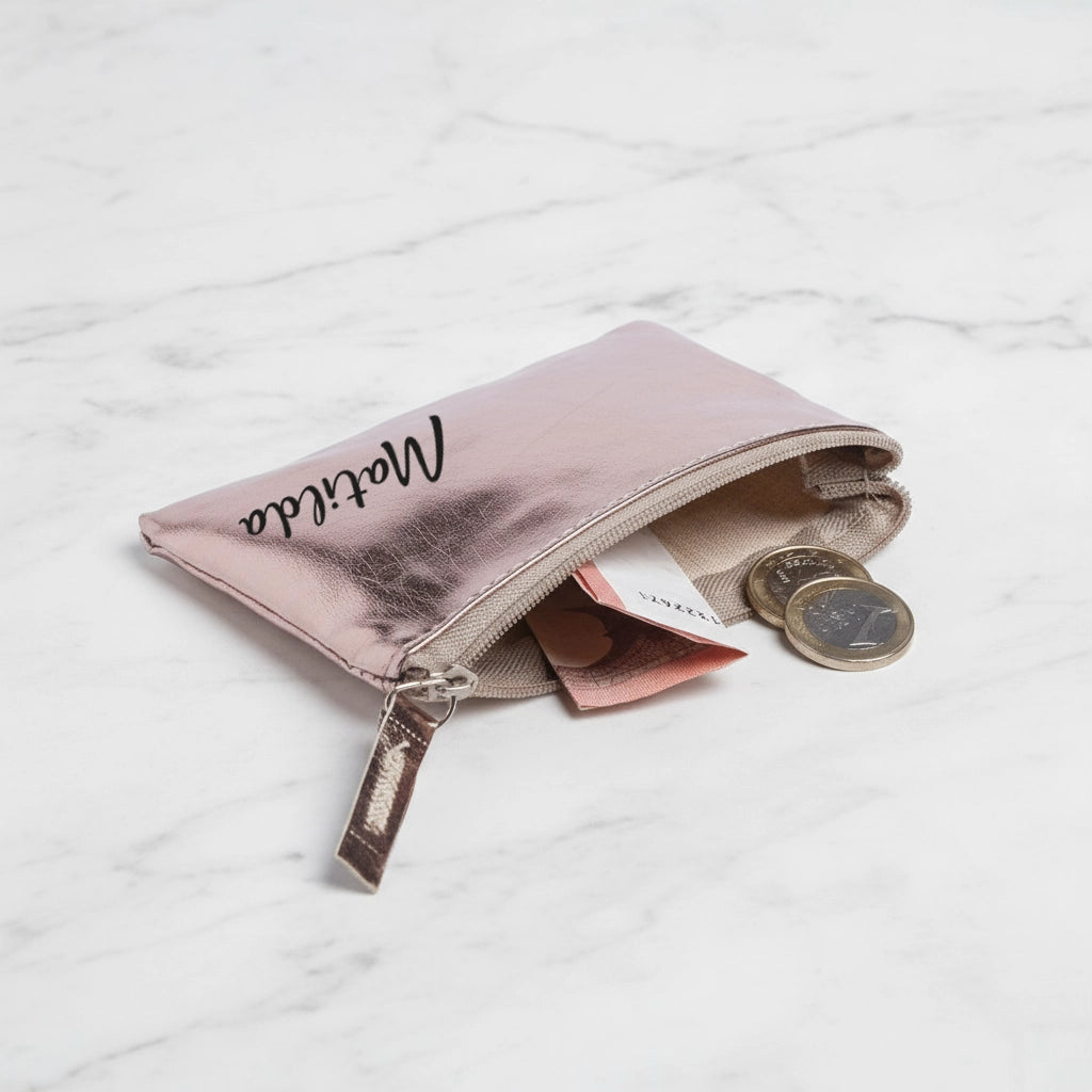 mini pochette oro personalizzata