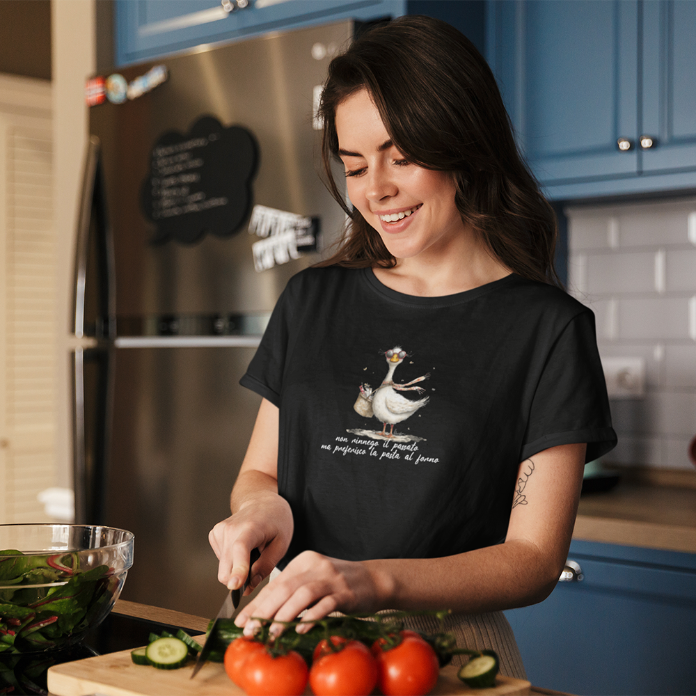 T-shirt Non Rinnego il Passato, ma Preferisco la Pasta al Forno