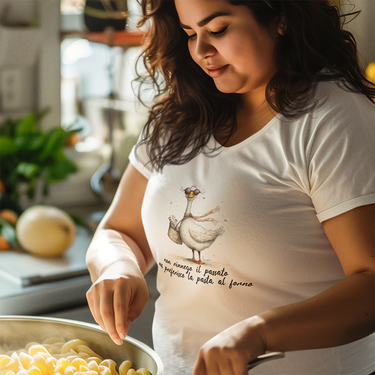 T-shirt Non Rinnego il Passato, ma Preferisco la Pasta al Forno