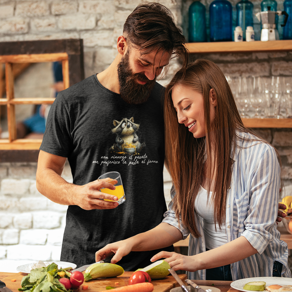T-shirt Non Rinnego il Passato, ma Preferisco la Pasta al Forno