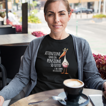 T-shirt Attenzione Sono in Pensione