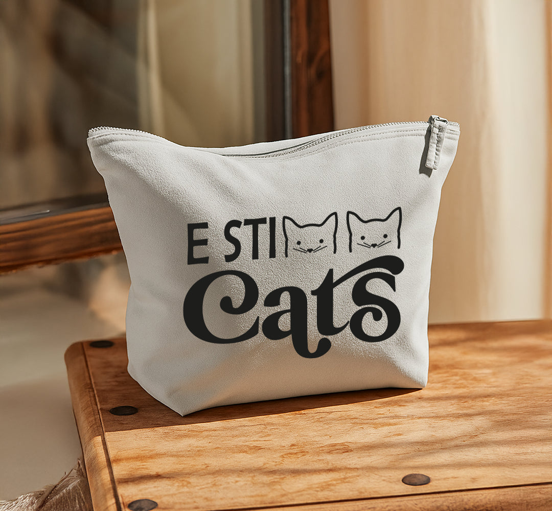 Pochette in cotone canvas personalizzabile – 3 misure, colore naturale