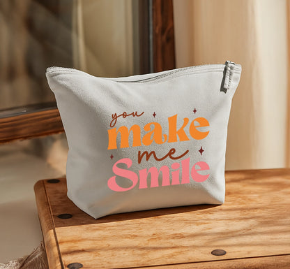 Pochette in cotone canvas personalizzabile – 3 misure, colore naturale