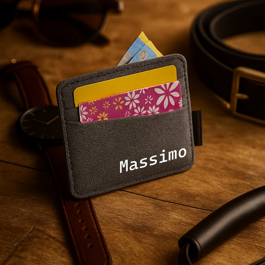 Portacarte in poliestere riciclato