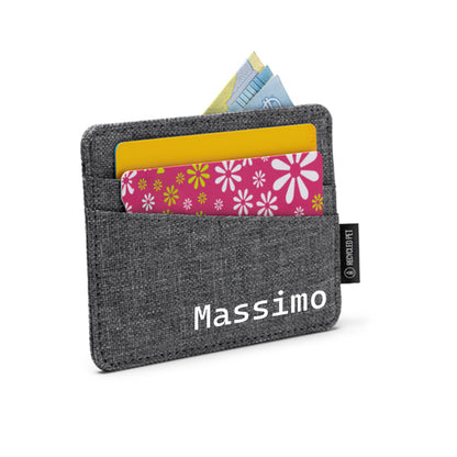 Portacarte in poliestere riciclato