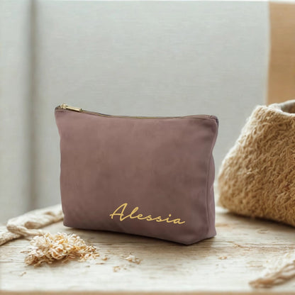 pochette in velluto personalizzata