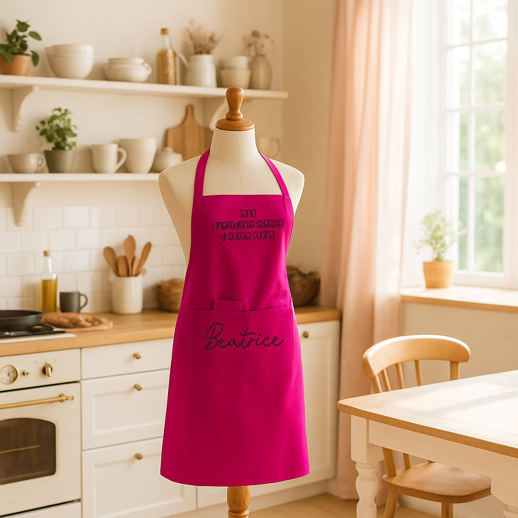 Grembiule lungo unisex personalizzato