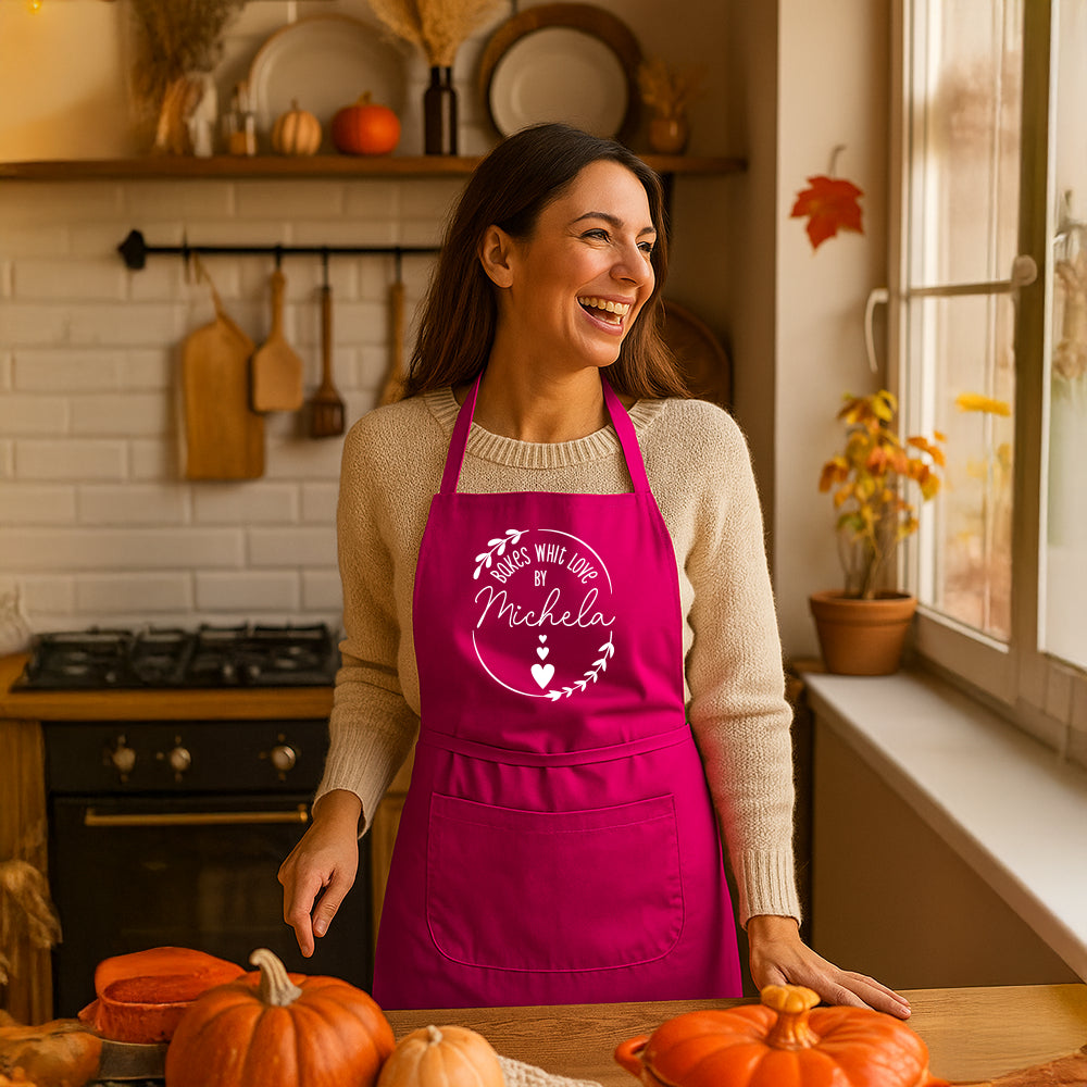 Grembiule lungo unisex personalizzato