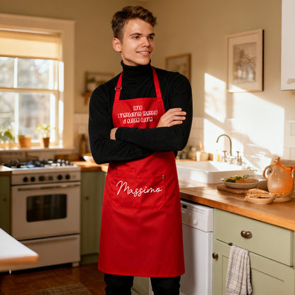 Grembiule lungo unisex personalizzato