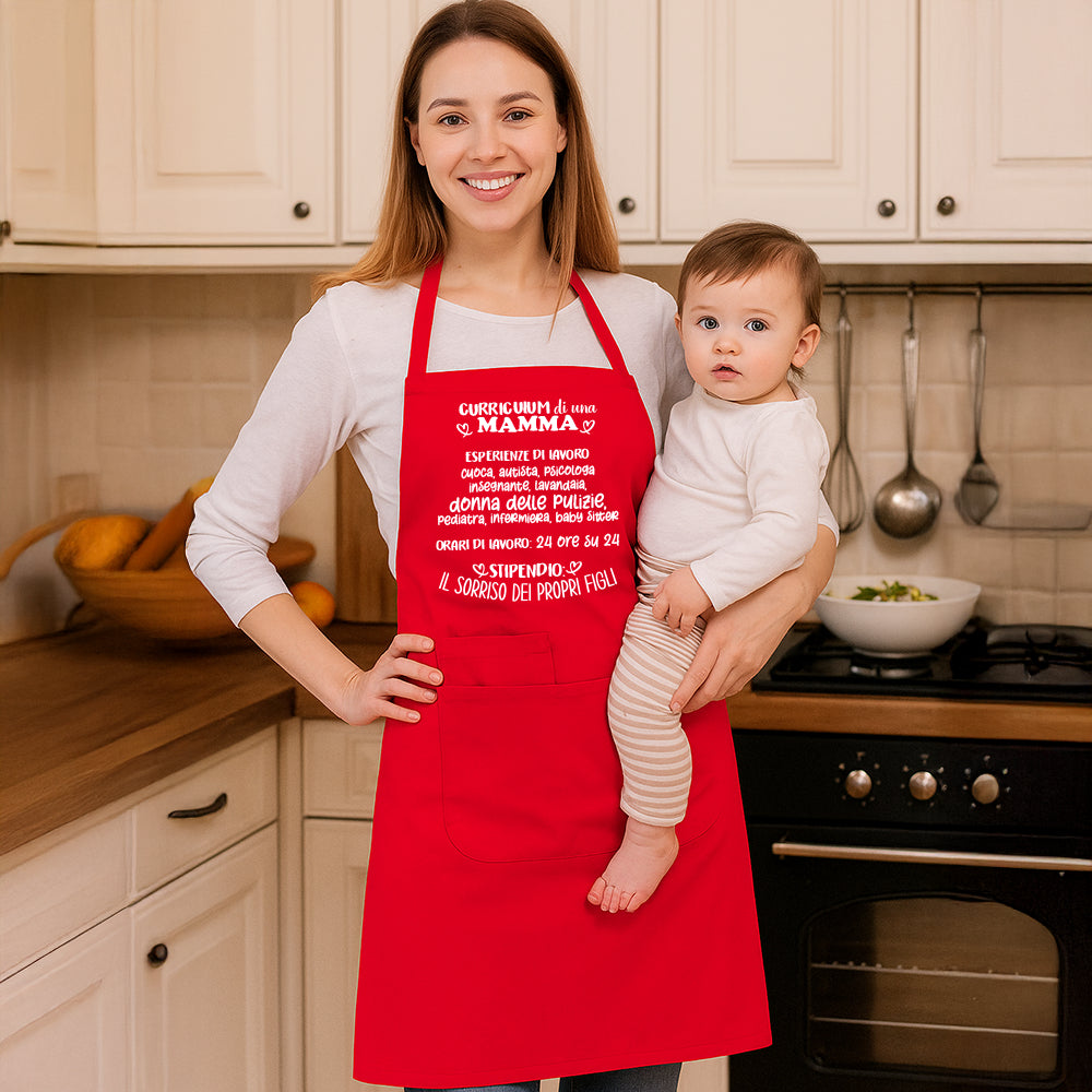 Grembiule lungo unisex personalizzato