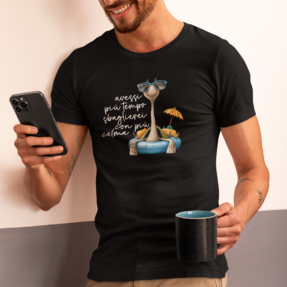 T-shirt Avessi Più Tempo Sbaglierei con Più Calma