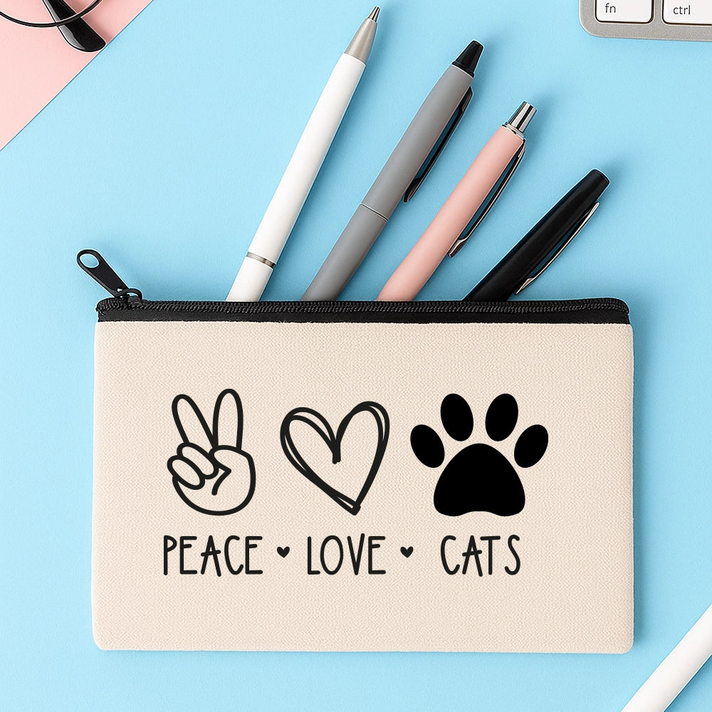 astuccio pochette in canvas personalizzato